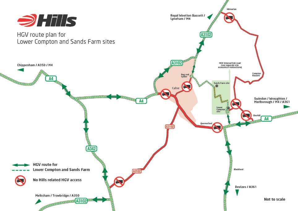 New traffic management plan for Hills’ sites in Calne, Wiltshire