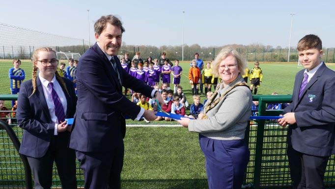 New 3G football pitch opens with help from The Hills Group